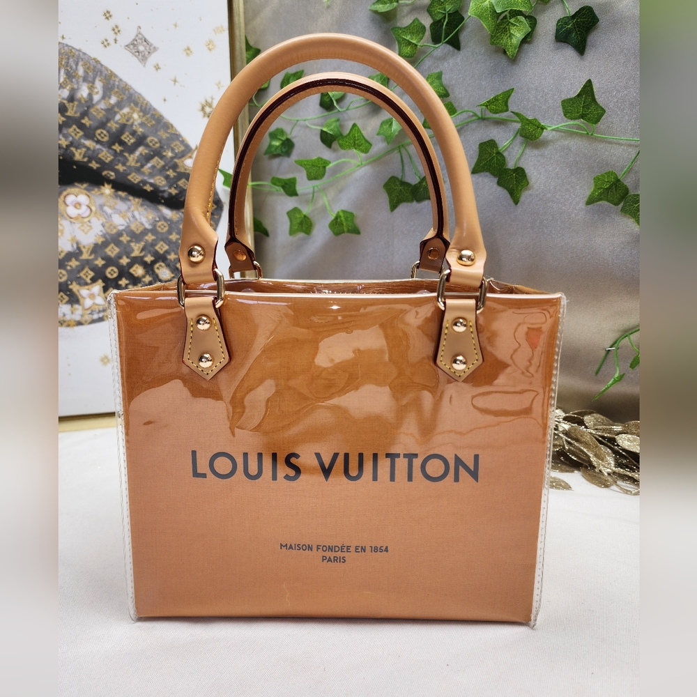 Authentic Louis Vuitton Retail Shopping Bag in A PVC Tote - Picture 3 of 9